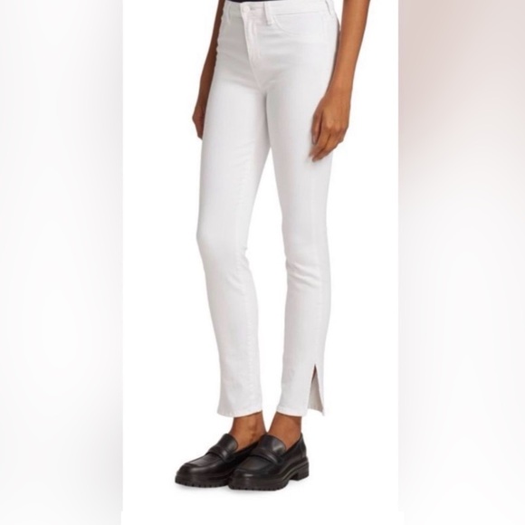 L'AGENCE Denim - L’AGENCE Josie Women's White High Rise Skinny Jeans - 24